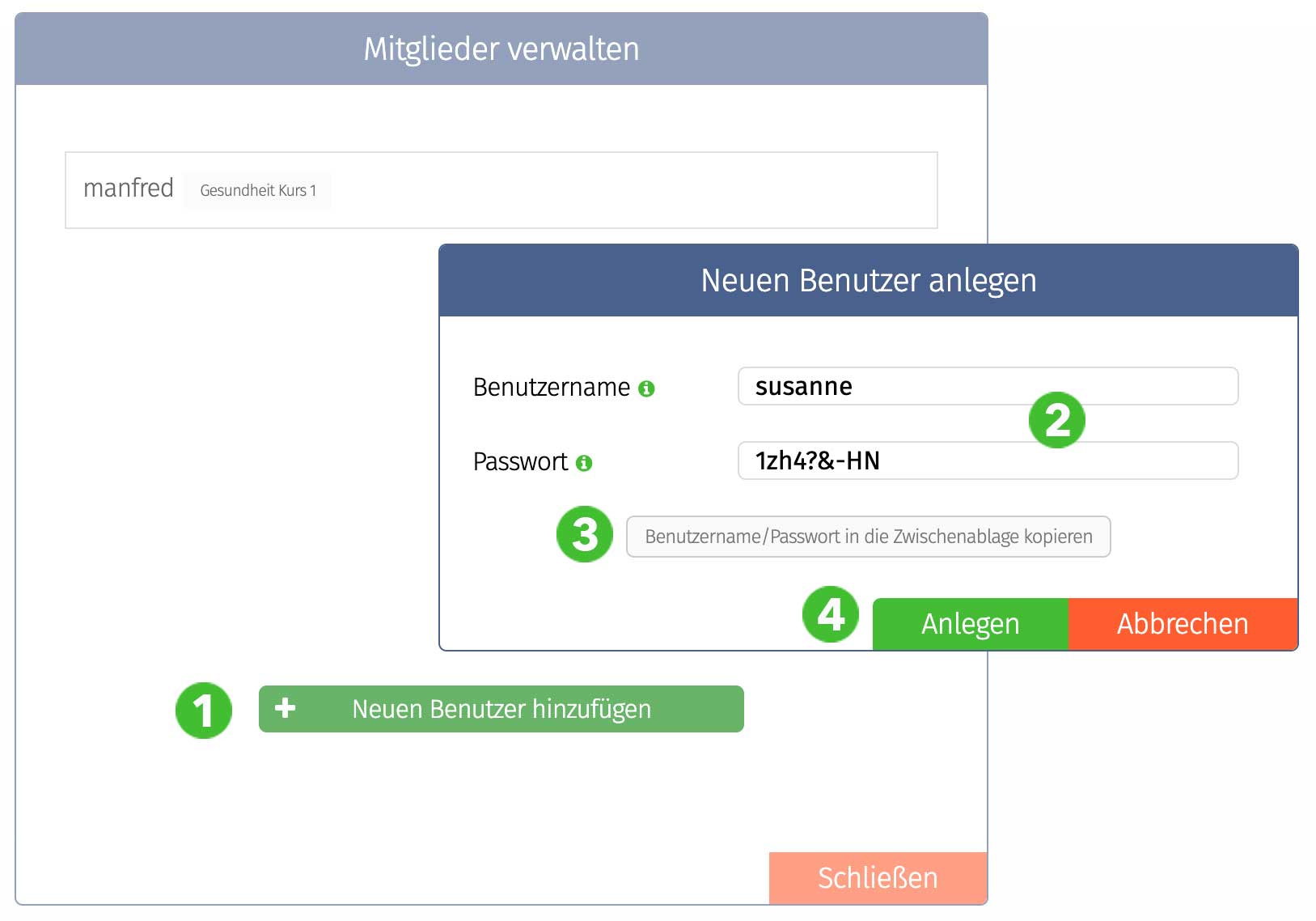 Benutzer anlegen 1