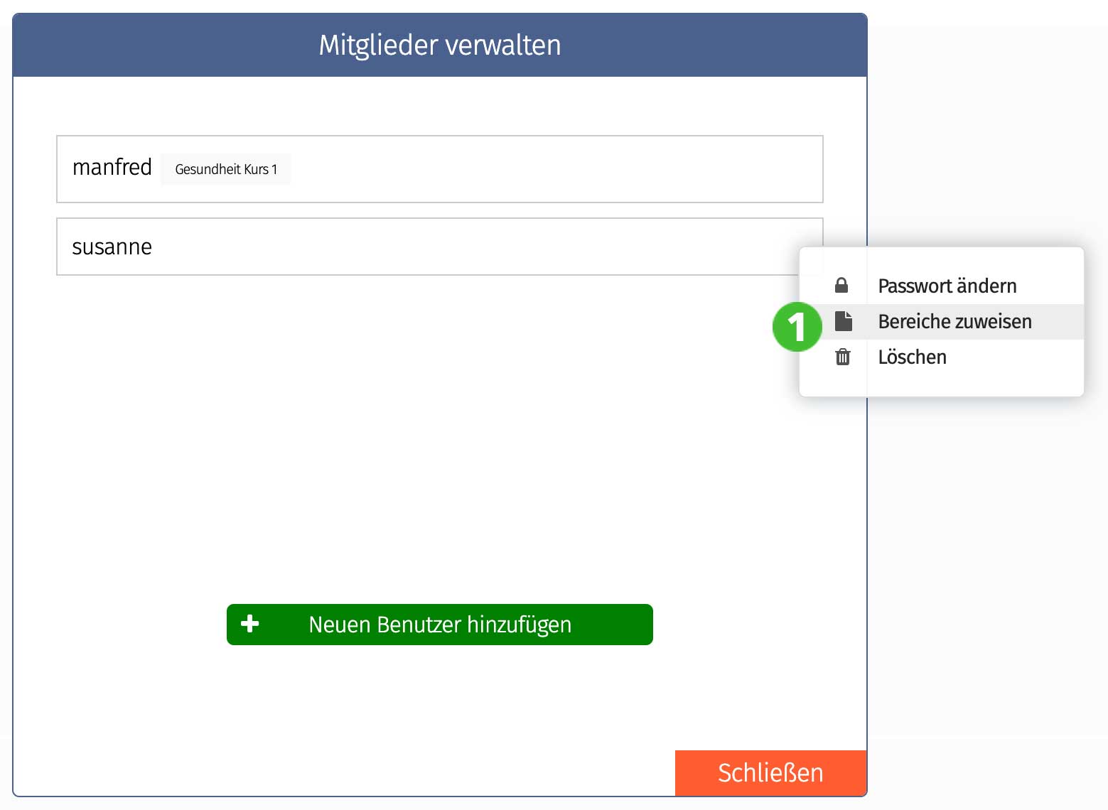 Mitglieder verwalten 1